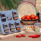 Multicolor Spices Rack - 6 Pcs Kitchen Organizer
